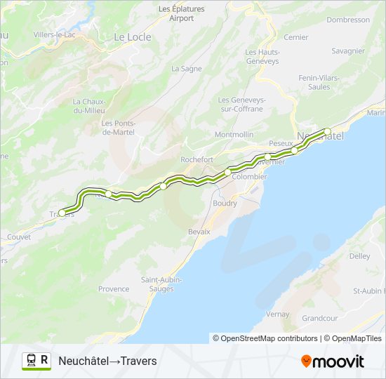 R Train Line Map
