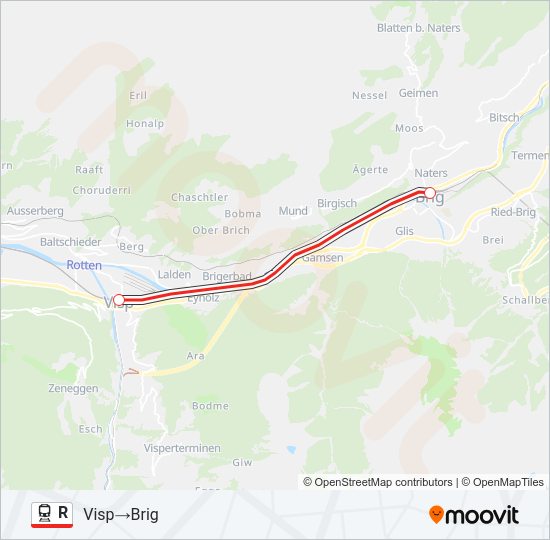 R Train Line Map