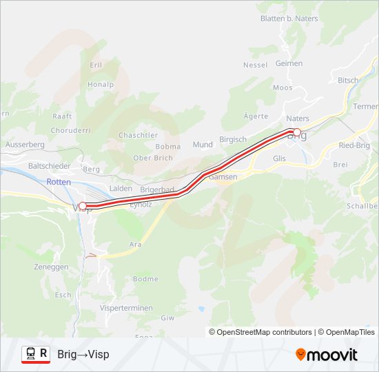 R Train Line Map