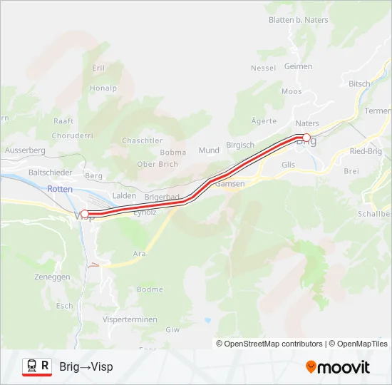 R Train Line Map