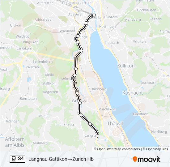 S4 Train Line Map