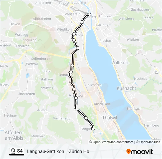 S4 Train Line Map