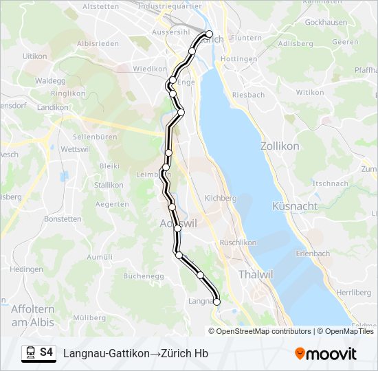S4 Train Line Map