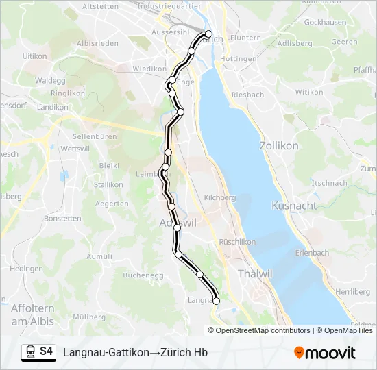 S4 Train Line Map
