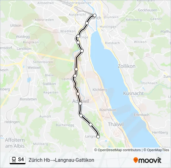 S4 Train Line Map