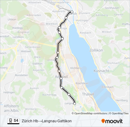S4 Train Line Map