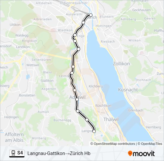 S4 Train Line Map