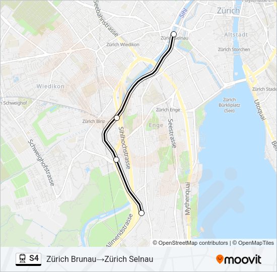 S4 Train Line Map