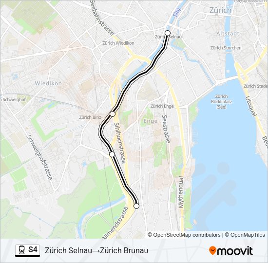 S4 Train Line Map