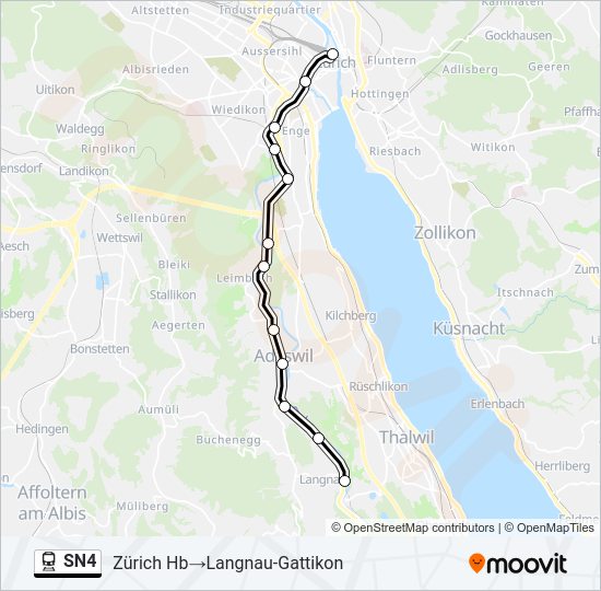 SN4 Train Line Map