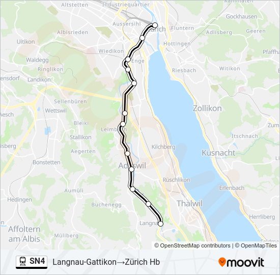 SN4 Train Line Map