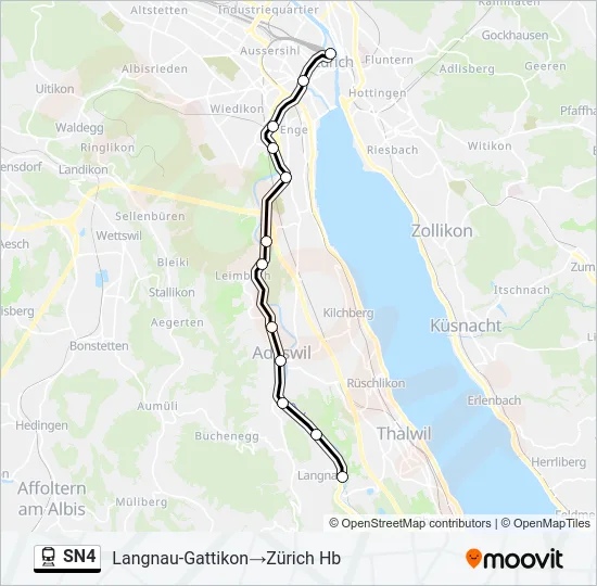 SN4 Train Line Map