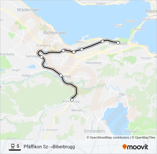 S Train Line Map