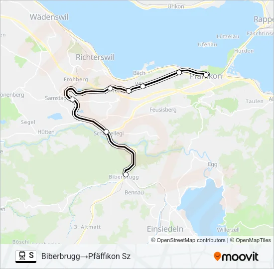 S Train Line Map