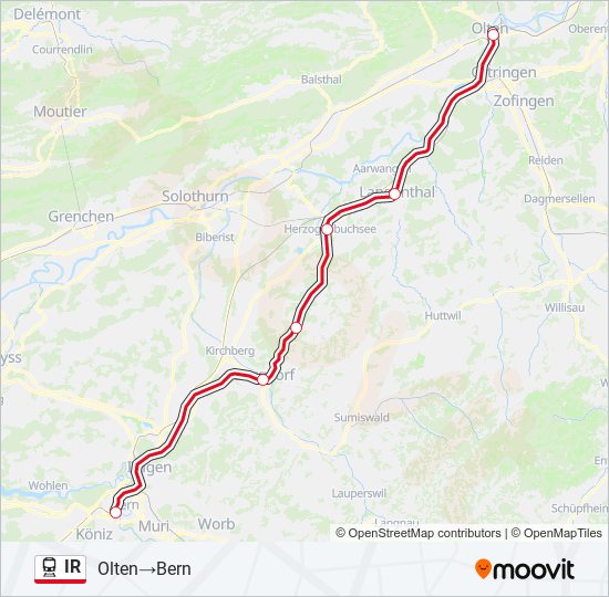 IR train Line Map