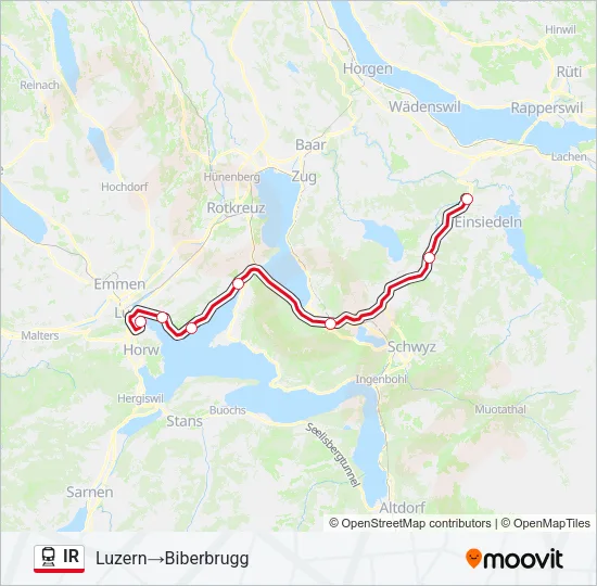 IR Train Line Map