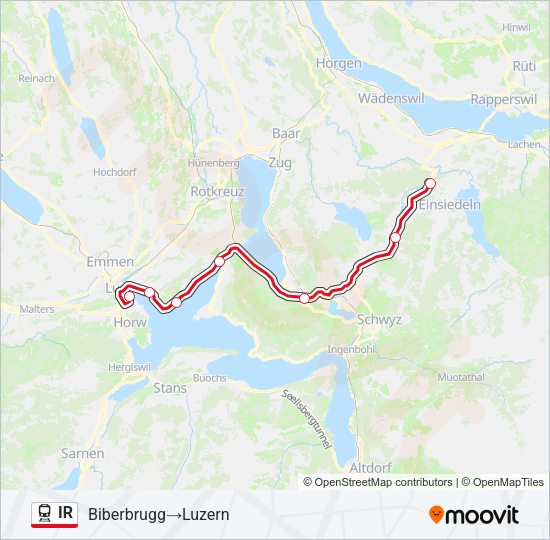 IR Train Line Map