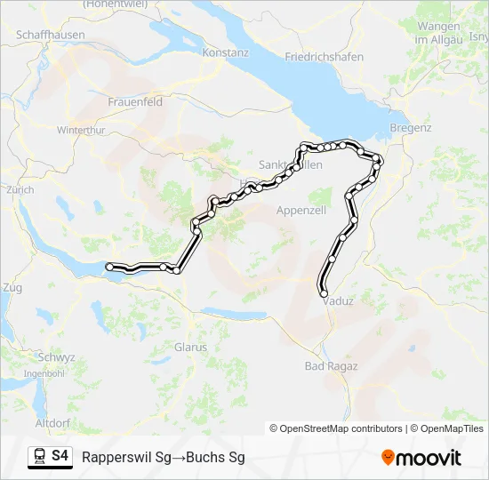 S4 Train Line Map