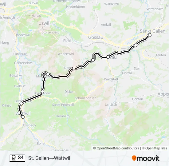 S4 Train Line Map