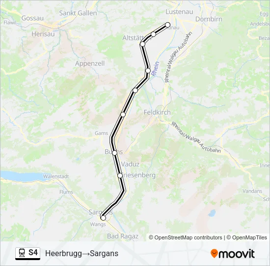 S4 Train Line Map