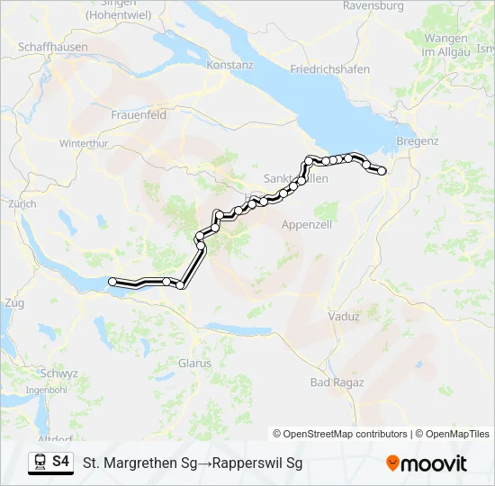 S4 Train Line Map