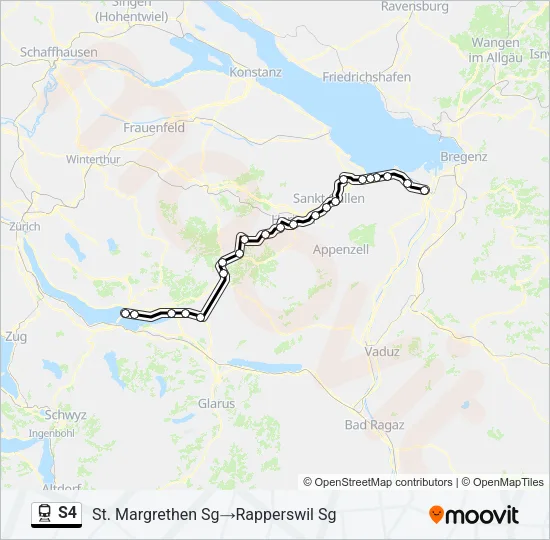 S4 Train Line Map