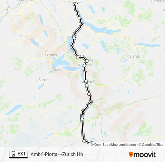 EXT Train Line Map