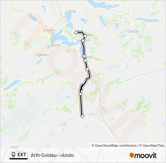 EXT Train Line Map