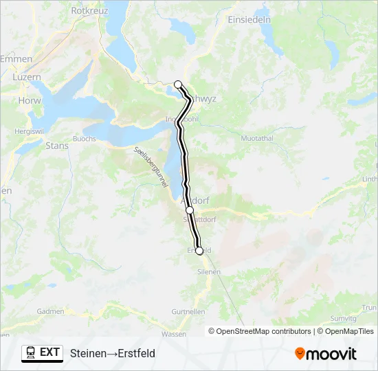 EXT Train Line Map
