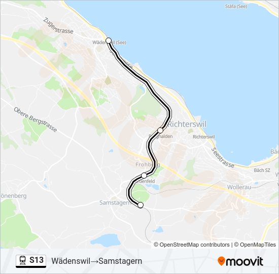 S13 Train Line Map
