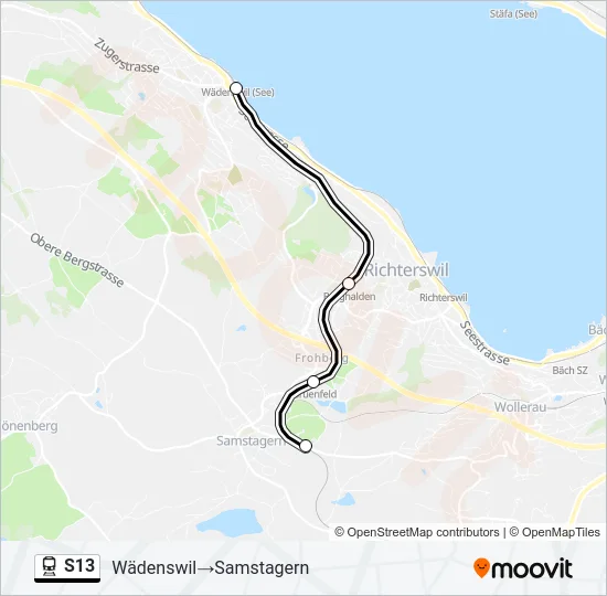 S13 Train Line Map