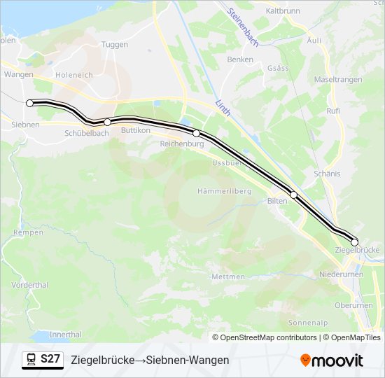 S27 Train Line Map