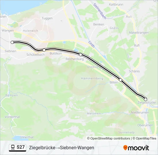 S27 Train Line Map