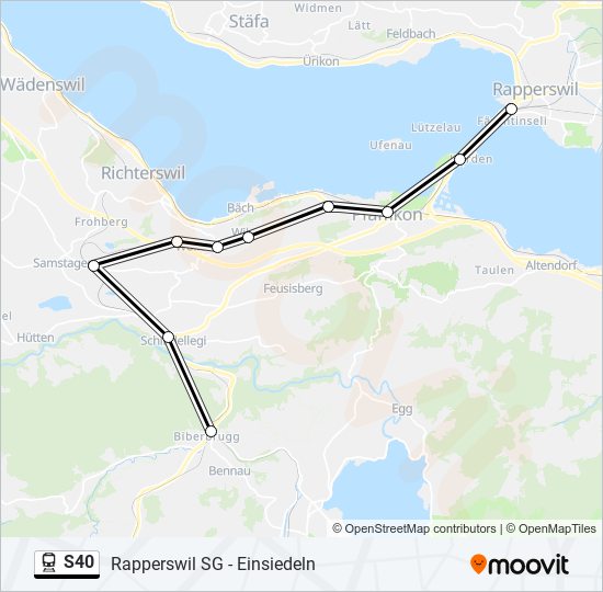 S40 train Line Map