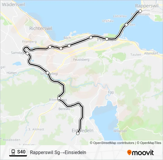 S40 Train Line Map