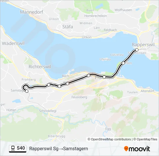 S40 Train Line Map
