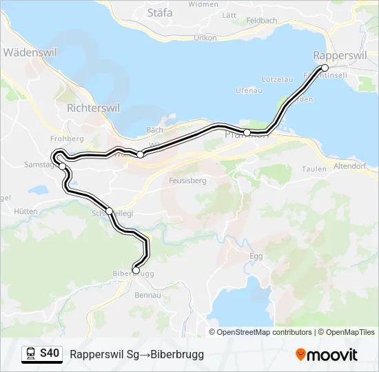 S40 Train Line Map