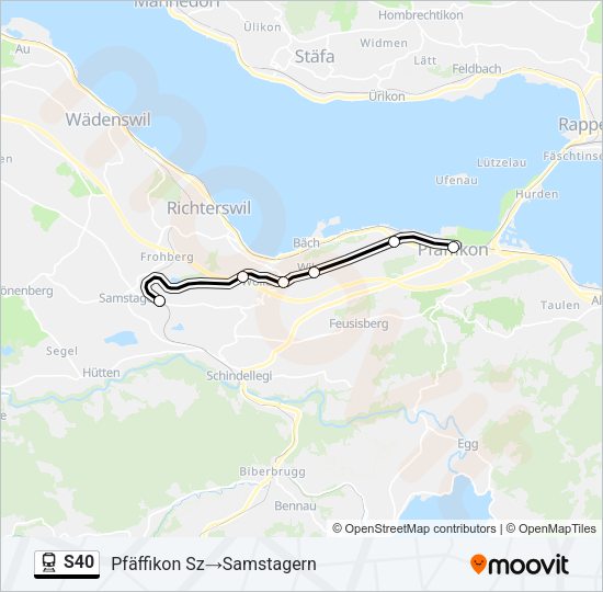 S40 Train Line Map