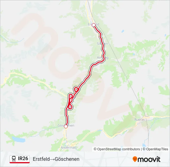 IR26 Train Line Map