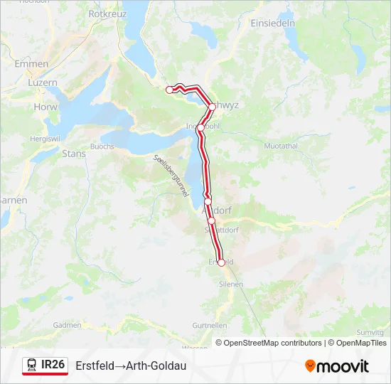 IR26 Train Line Map