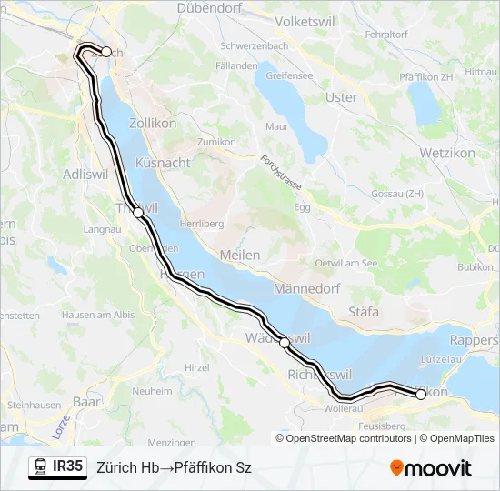 IR35 Train Line Map
