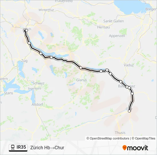 IR35 Train Line Map