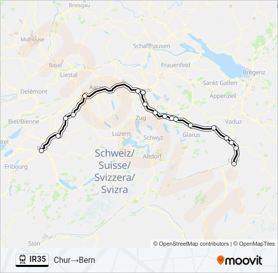 IR35 train Line Map