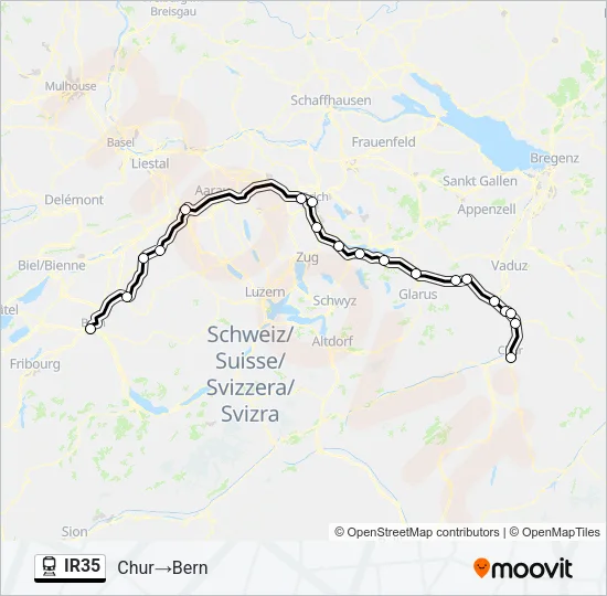 IR35 Train Line Map