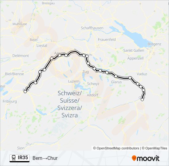 IR35 train Line Map