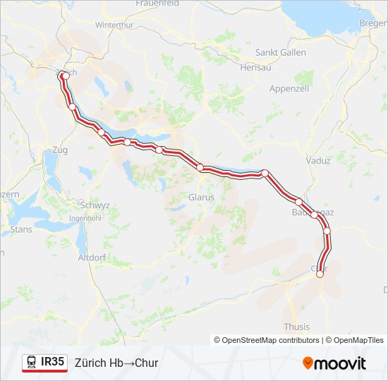 IR35 train Line Map