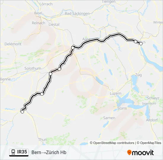 IR35 Train Line Map