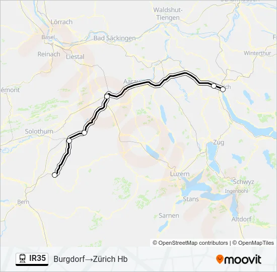 IR35 Train Line Map
