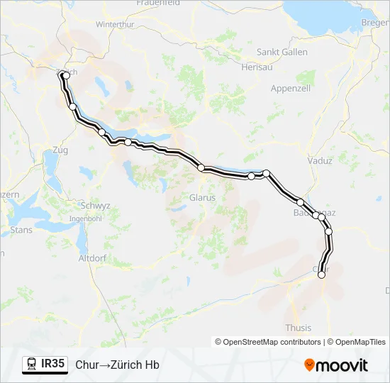 IR35 Train Line Map