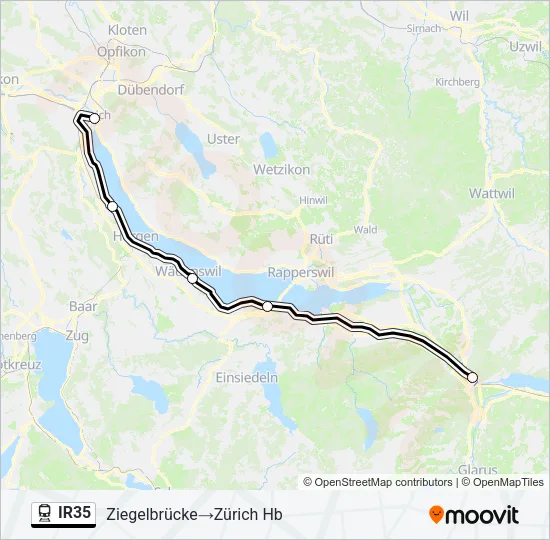 IR35 Train Line Map